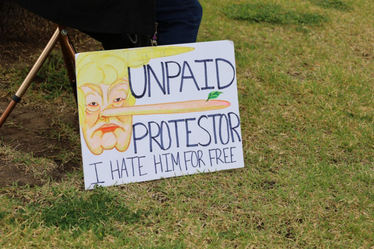 Hundreds gather for No Kings rally at Abilene City Hall